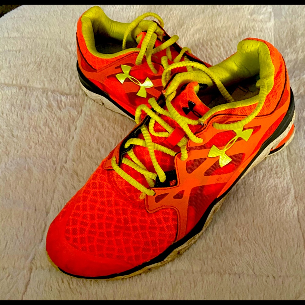 Orange UA shoes